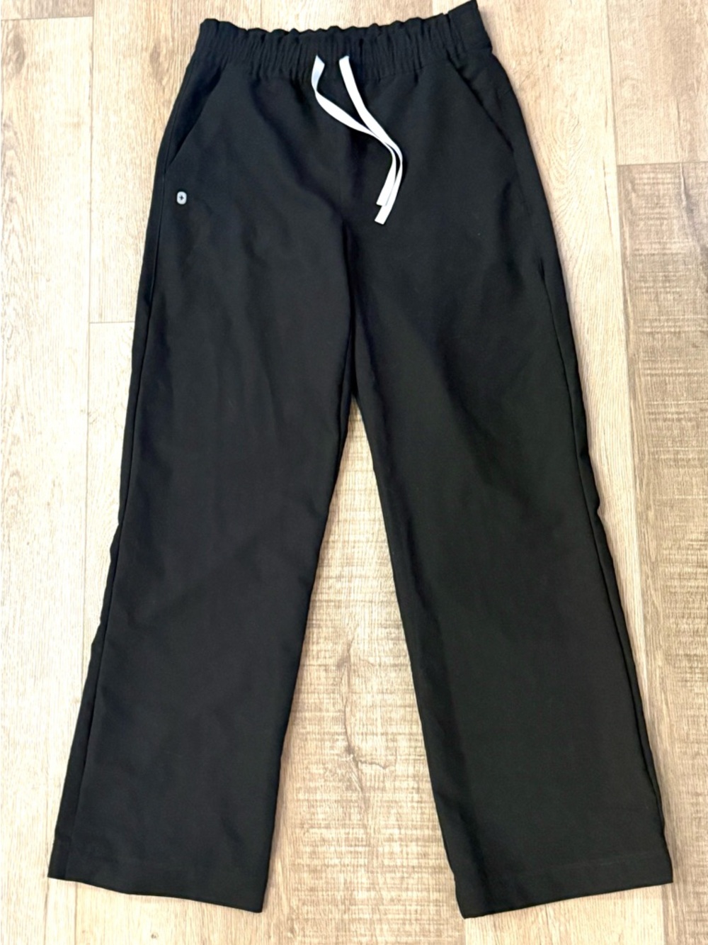 FIGS Scrub Pants M/T Black Technical Collection Drawstring Waist
